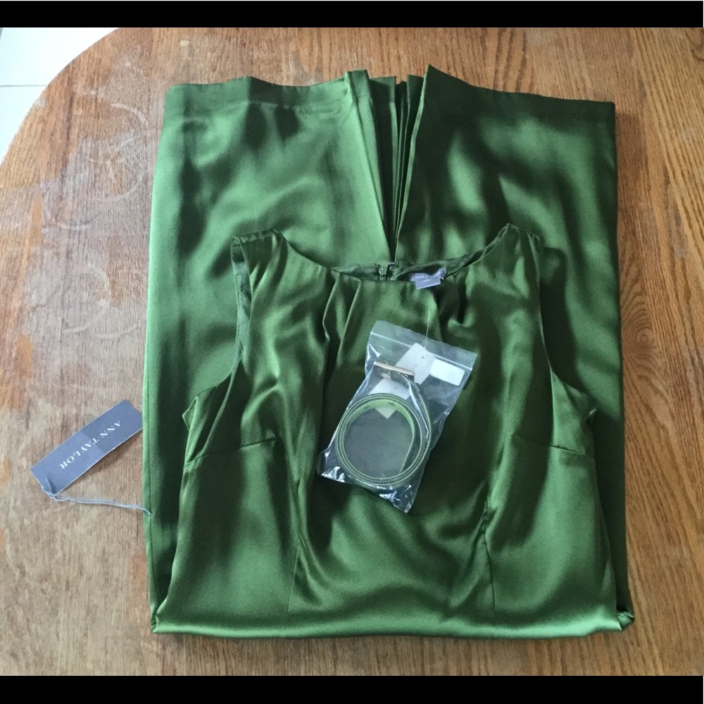 NWT Ann Taylor Cocktail Sleeveless Silk Dress